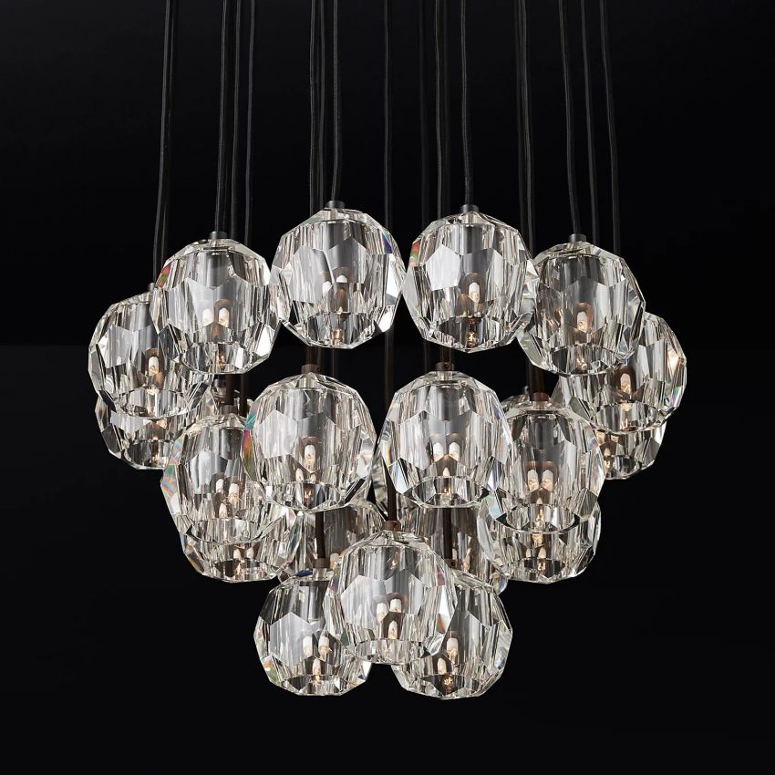 Crysball Round Cluster Chandelier