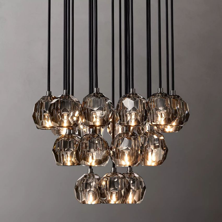 Crysball Round Cluster Chandelier