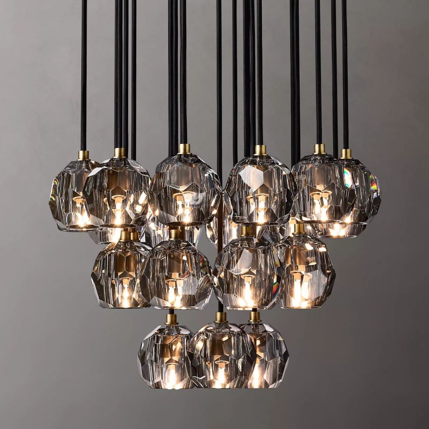 Crysball Round Cluster Chandelier