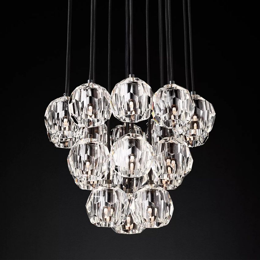 Crysball Round Cluster Chandelier