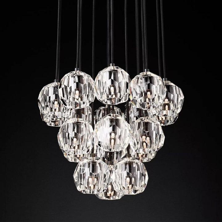 Crysball Round Cluster Chandelier