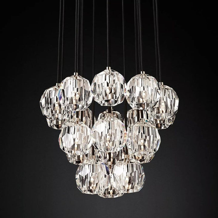 Crysball Round Cluster Chandelier