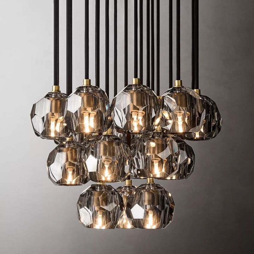 Crysball Round Cluster Chandelier