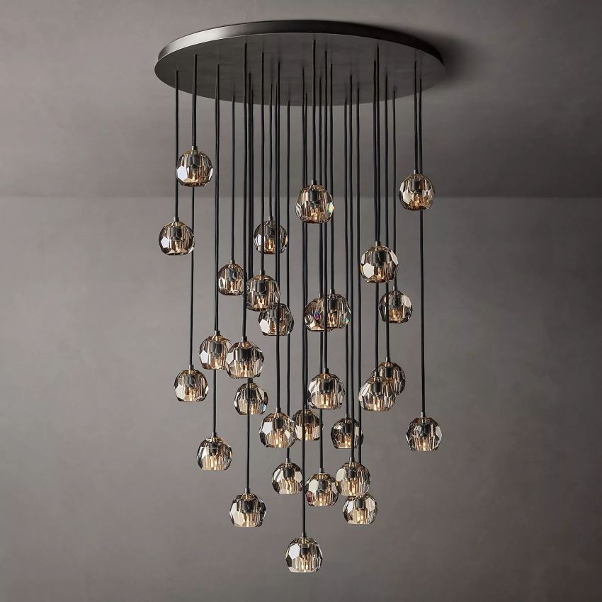 Crysball Round Cluster Chandelier