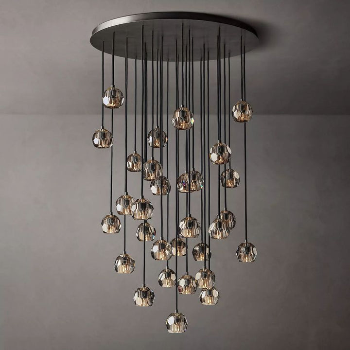 Crysball Round Cluster Chandelier