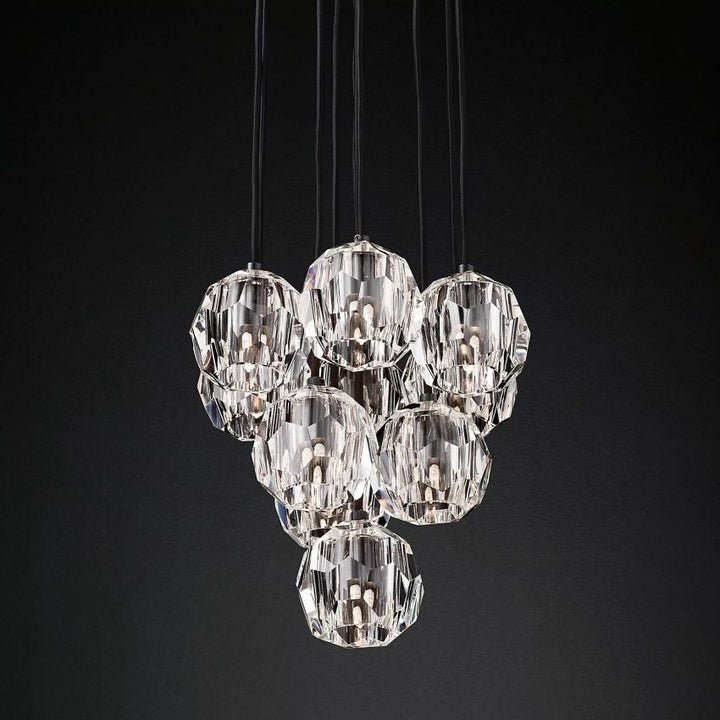 Crysball Round Cluster Chandelier