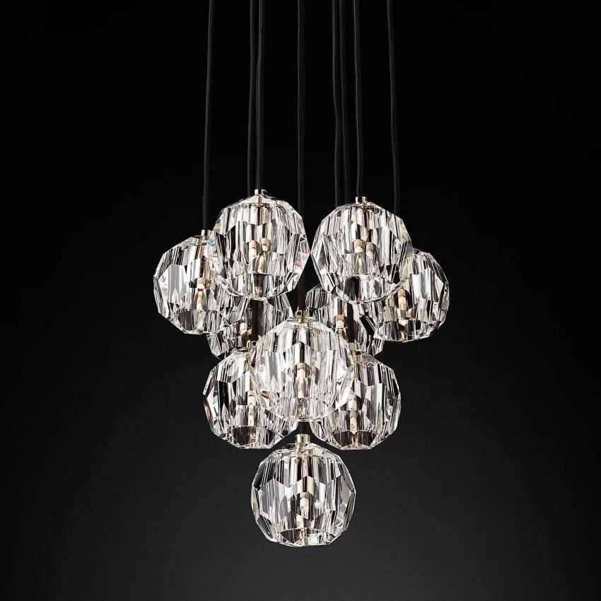 Crysball Round Cluster Chandelier