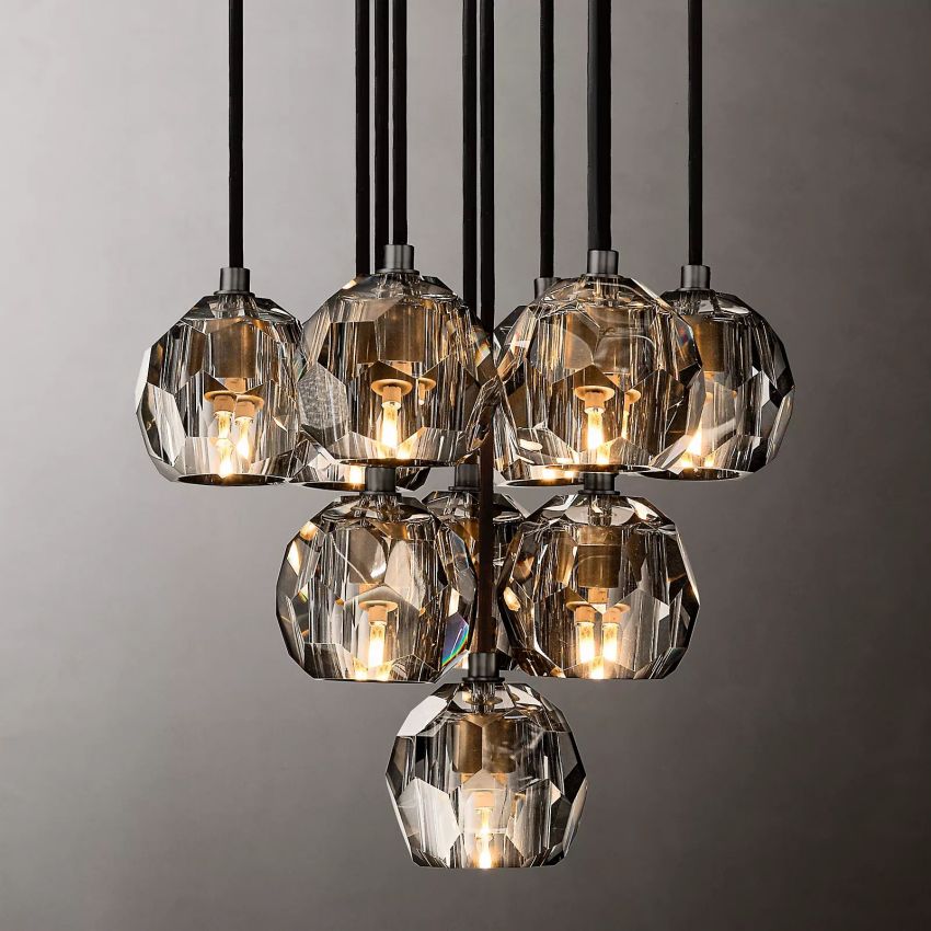 Crysball Round Cluster Chandelier