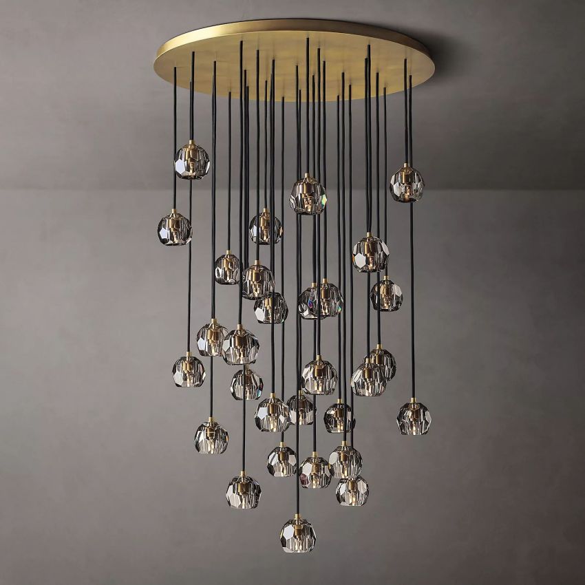 Crysball Round Cluster Chandelier