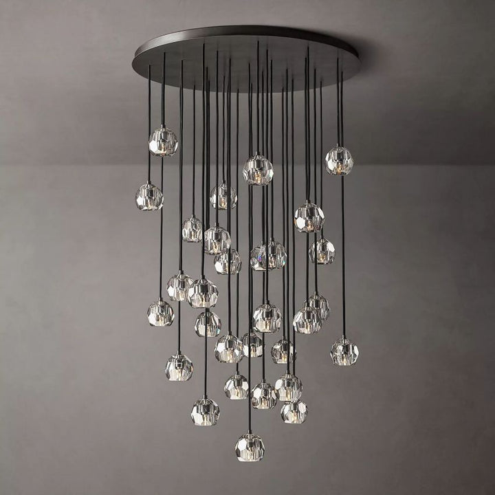 Crysball Round Cluster Chandelier