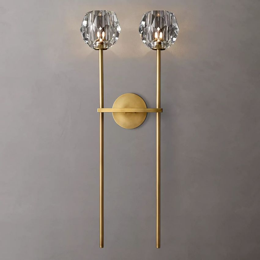 Crysball Grand Double Sconce