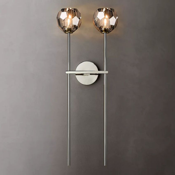 Crysball Grand Double Sconce