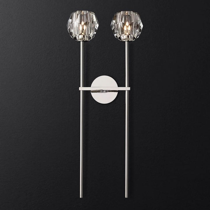 Crysball Grand Double Sconce