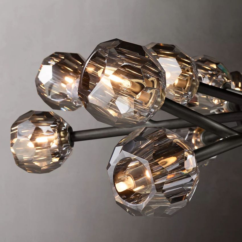 Crysball Oval Chandelier 72"