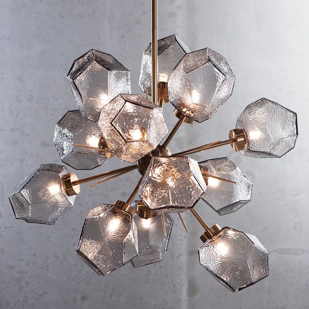 Honeycomb Crystal Chandelier