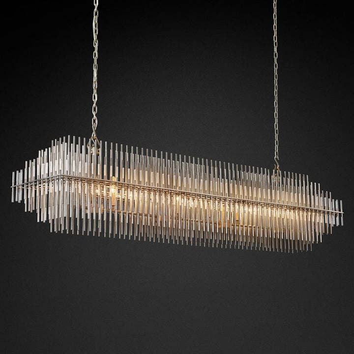 Bossy Rectangle Chandelier 54"