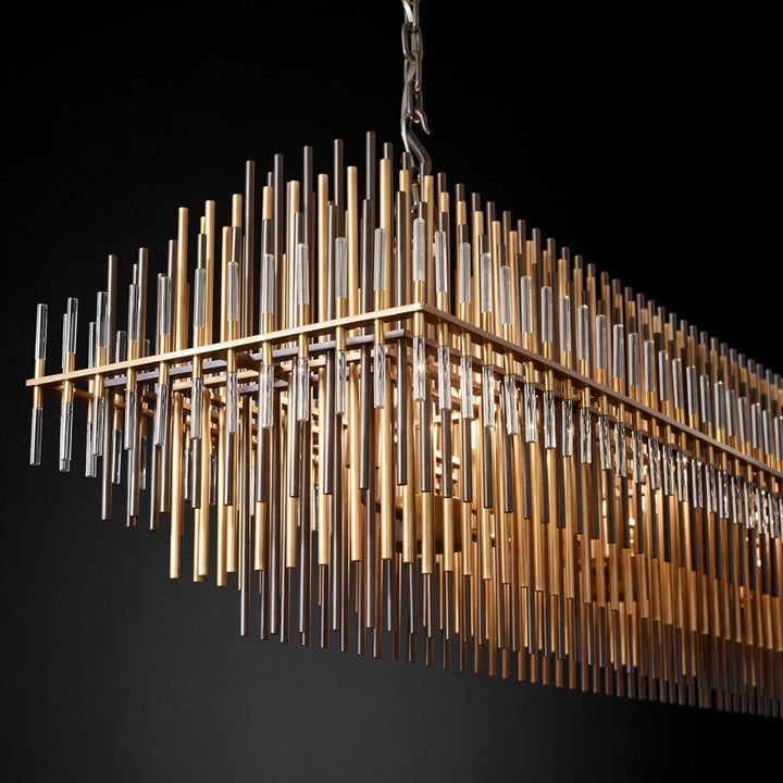 Bossy Rectangle Chandelier 54"