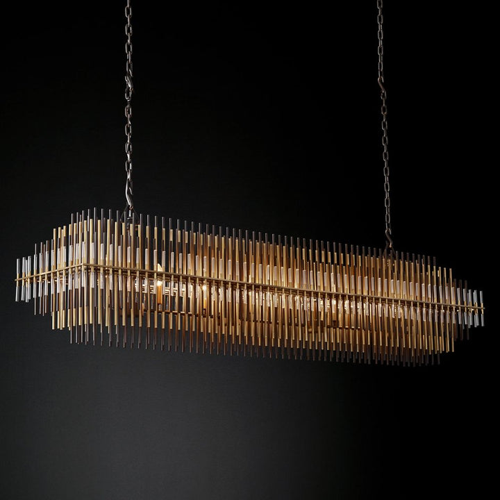 Bossy Rectangle Chandelier 54"