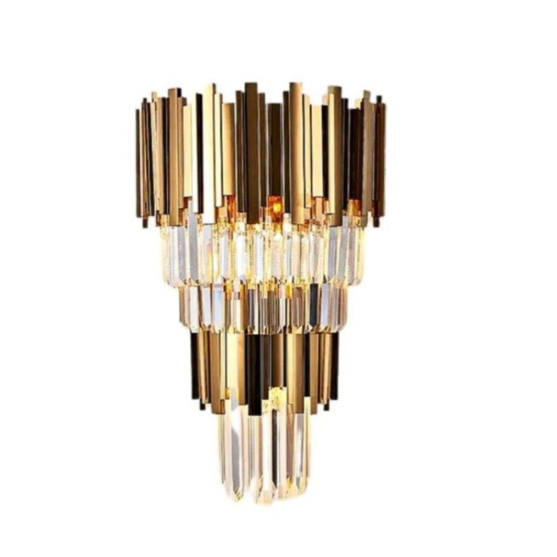 Bourbons Grand Crystal Sconce