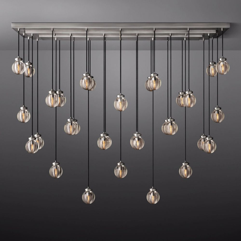 Pearl Rectangle Chandelier 72"