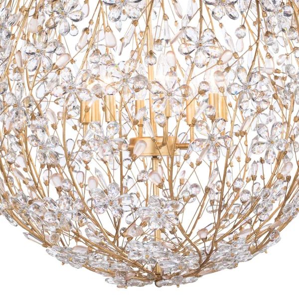 Cherish 8 Lights Spherical Chandelier 30"D