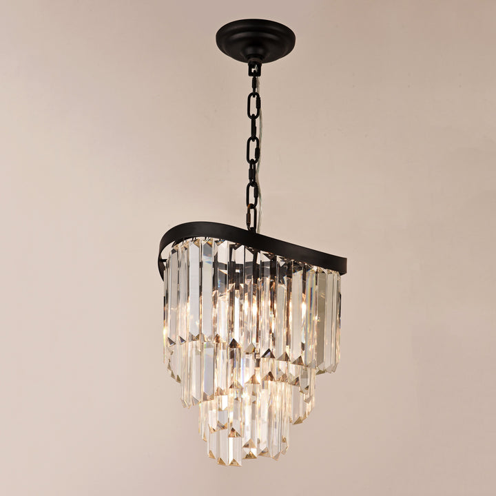 Roundel Odeon Fringe Crystal Chandelier