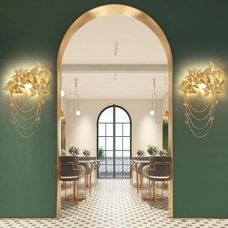 Diem Gold Leaf Decor Sconce