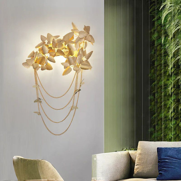Diem Gold Leaf Decor Sconce