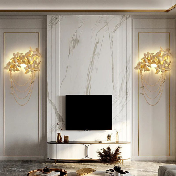 Diem Gold Leaf Decor Sconce