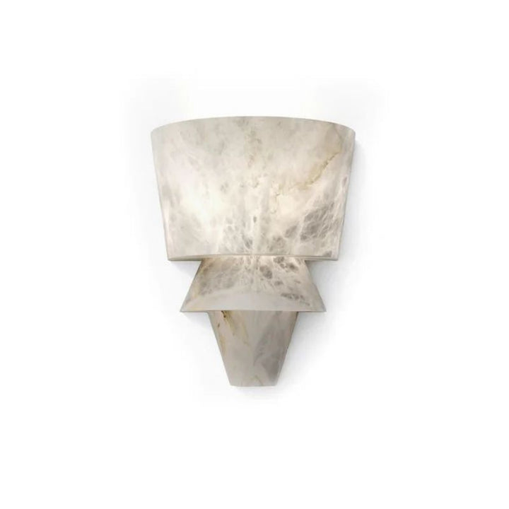 Alabaster Torch Wall Sconce 12”