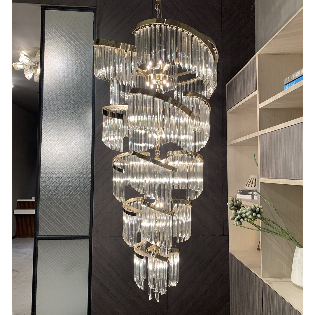 Twin Palms Foyer Crystal Chandelier