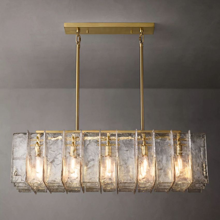 Matrice Rectangle Chandelier 49"