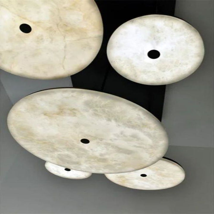 Alabaster Island Shape Mini Pendant Light