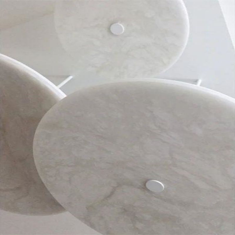 Alabaster Island Shape Mini Pendant Light