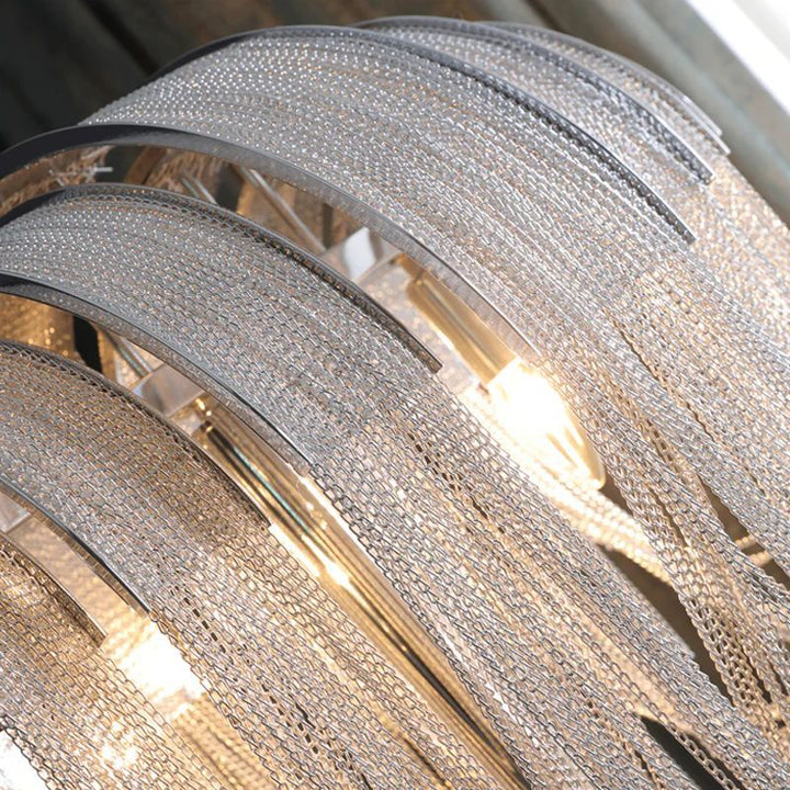 Aluminum Chain Tassel Modern Wall Sconce