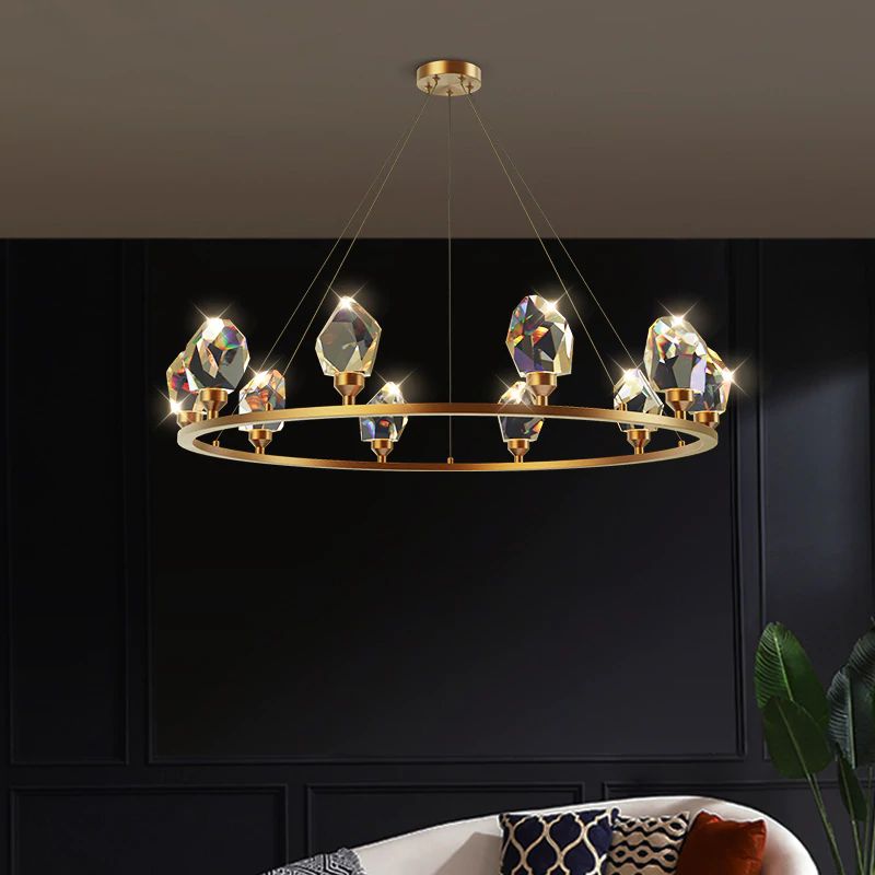 Nicole Crystal Crown Chandelier