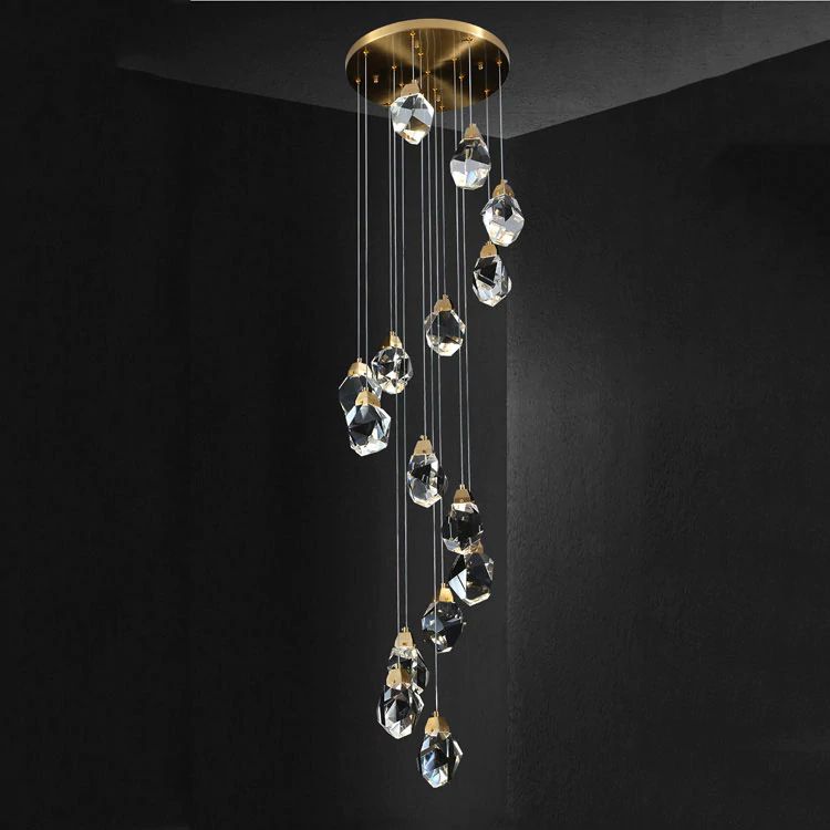 Nicole Crystal Staircase Chandelier