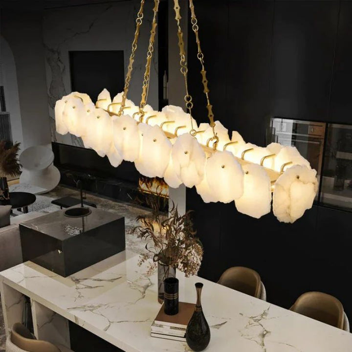 Nasile Alabaster Chain Linear Chandelier