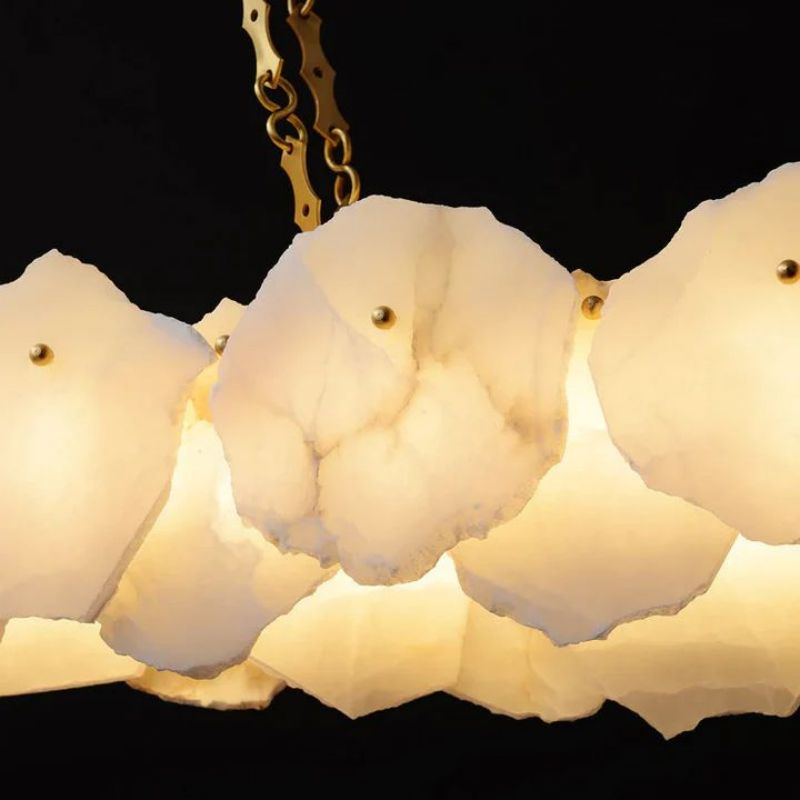 Nasile Alabaster Chain Linear Chandelier