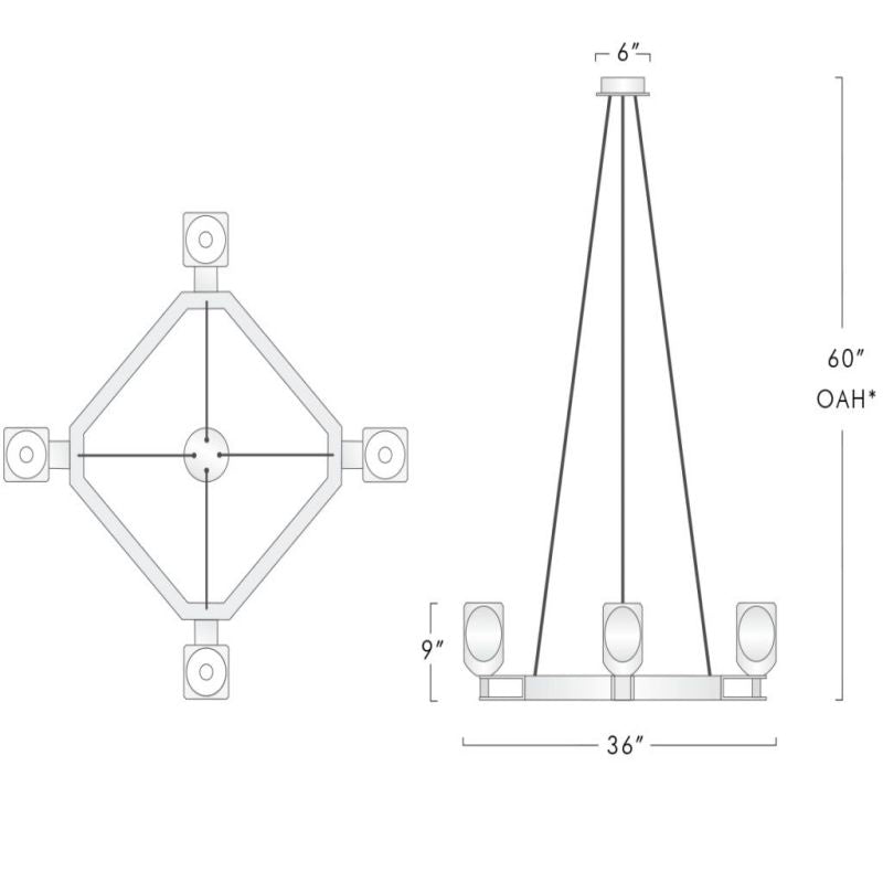 Osleride Square Chandelier