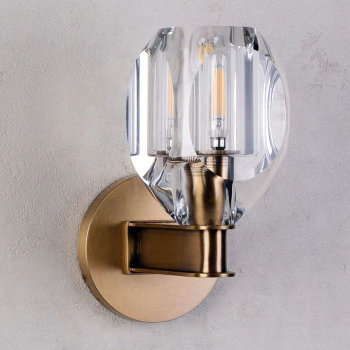 Olga Crystal Sconce 9"