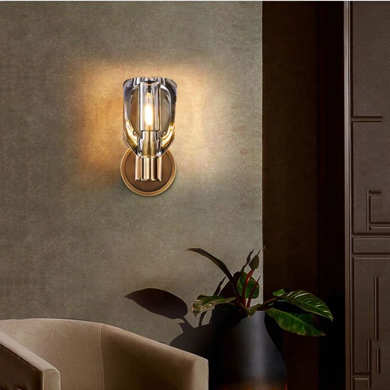 Olga Crystal Sconce 9"