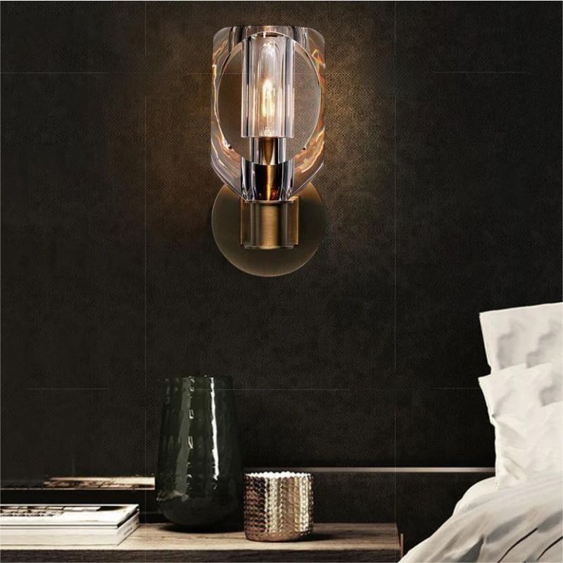 Olga Crystal Sconce 9"