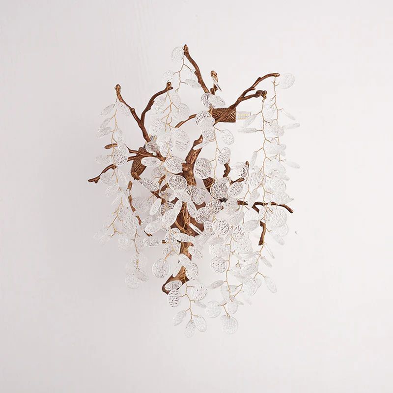 Peach Blossom Crystal Wall Sconce