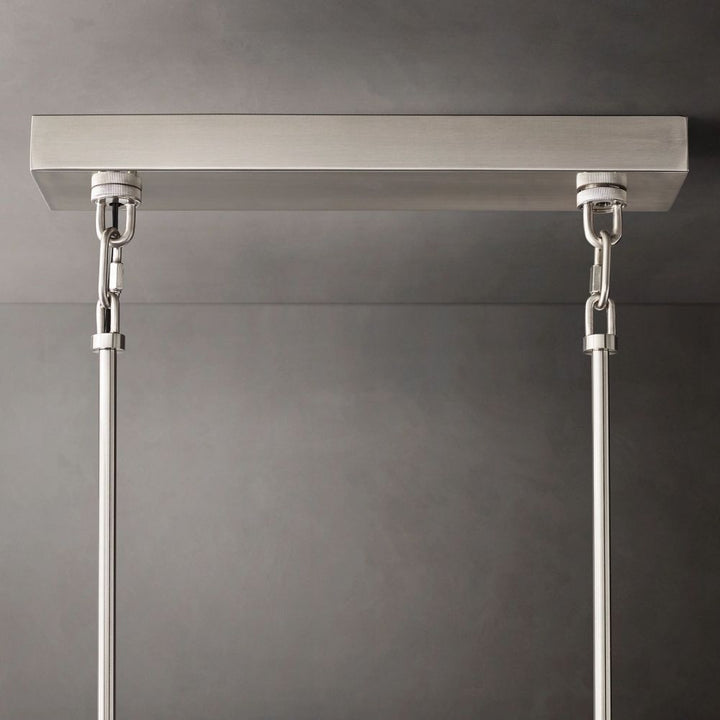 Samurai Clear Rectangle Chandelier 59"W