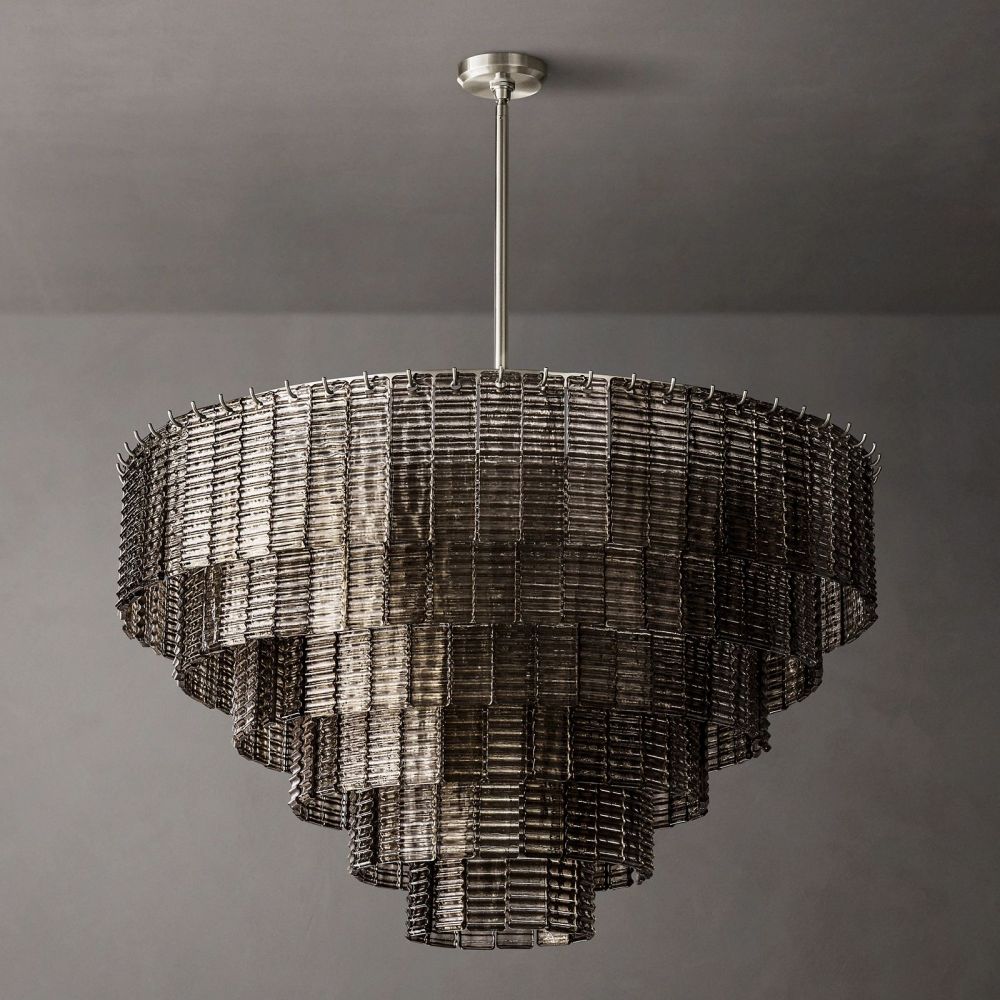 Samurai Smoke Round Chandelier 41"D