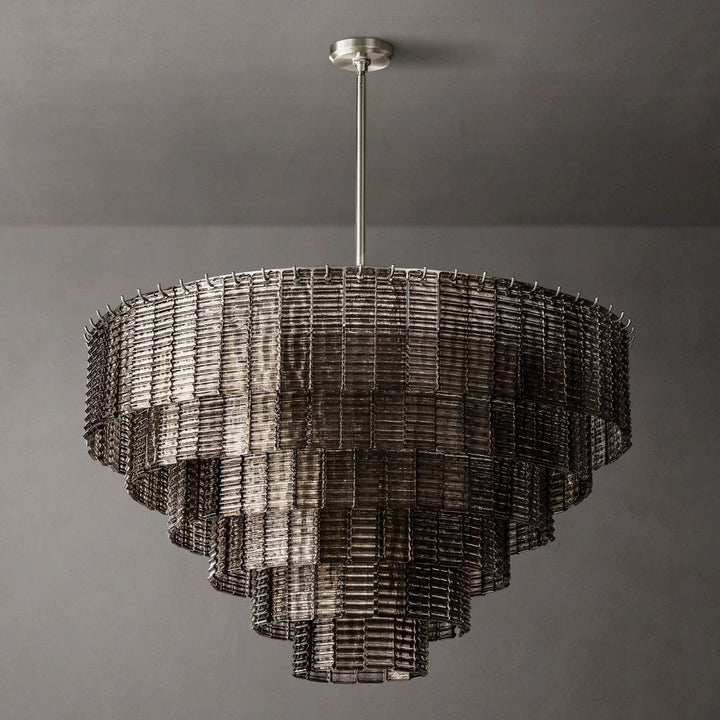 Samurai Smoke Round Chandelier 41"D