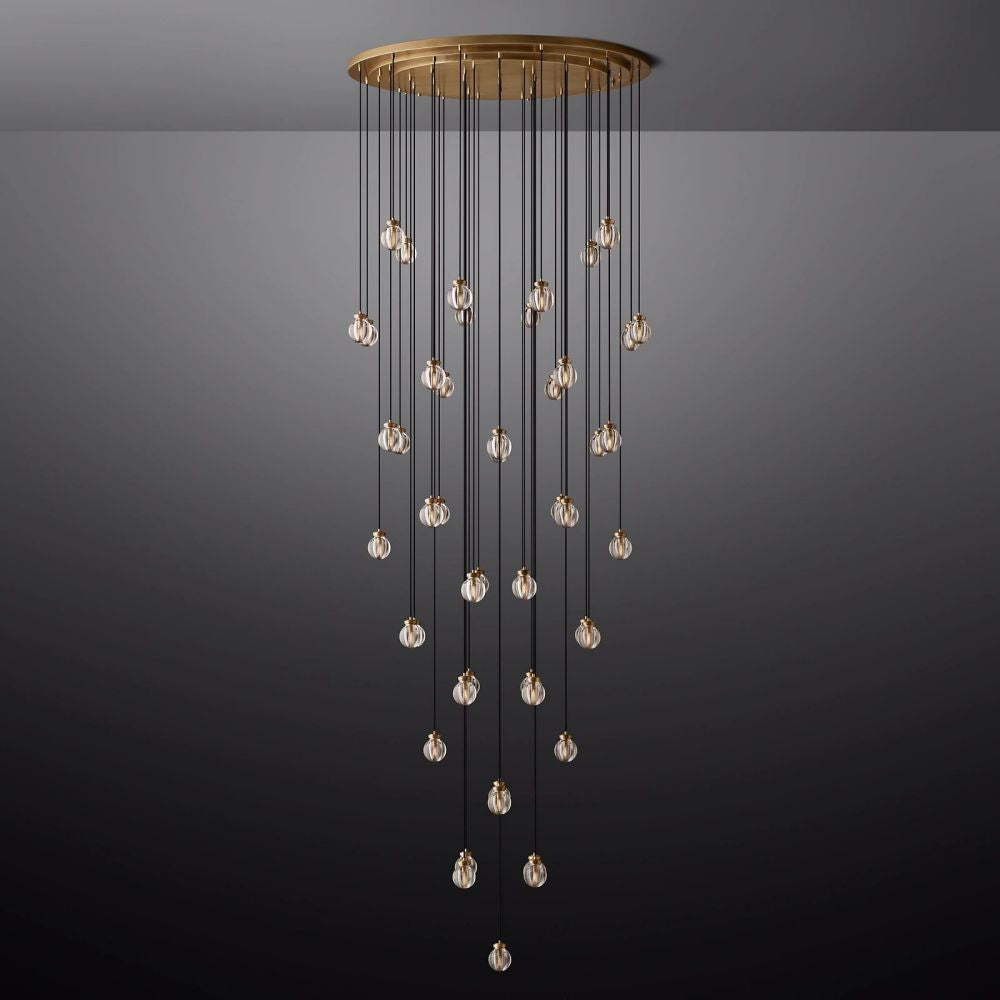 Pearl Round Chandelier 60"