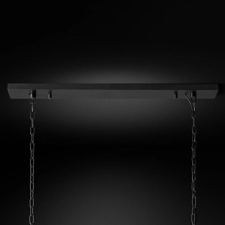 Ryan Triangular Crystal Linear Chandelier 60"W