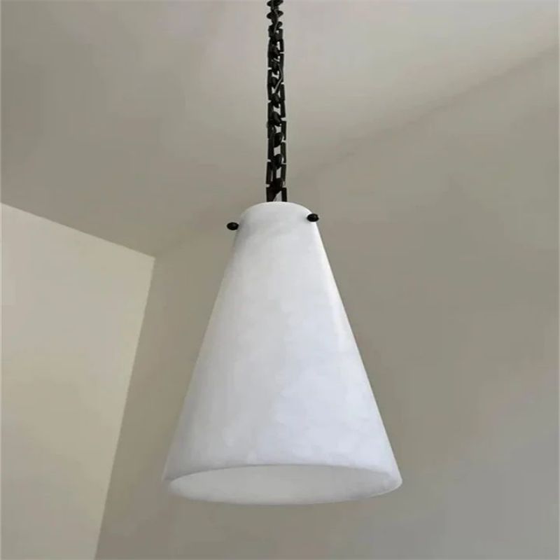 Steve Contemporary Alabaster 3-Light Chandelier